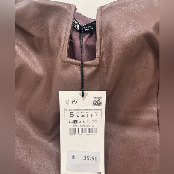 Zara Leather Bodysuit - Picture 4 of 5